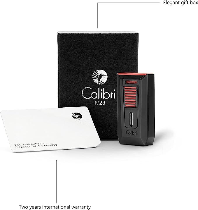 Colibri Double Flame Slide Black/Red - detail