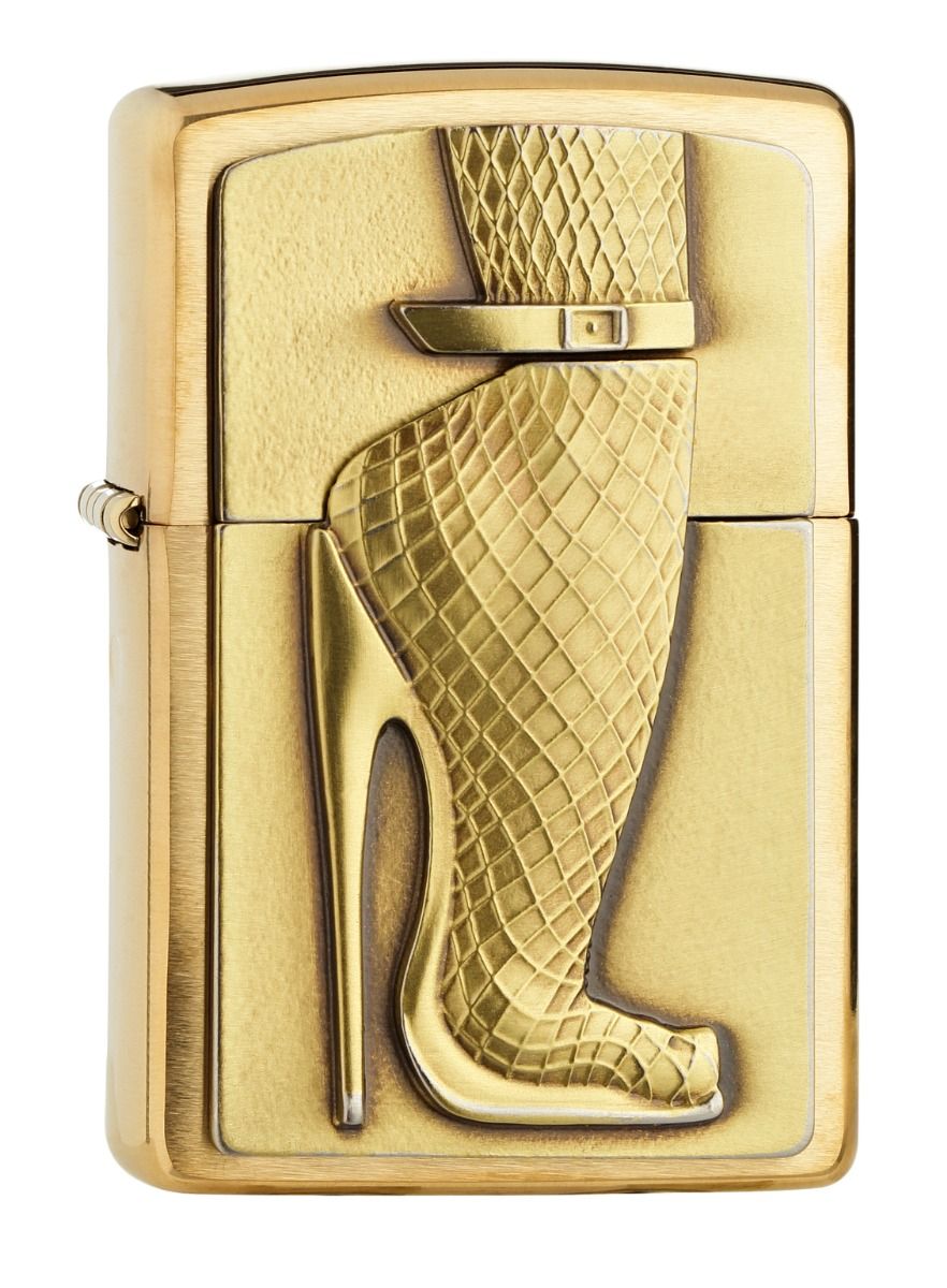 Zippo Aansteker 204B Golden high Heels - vooraanzicht