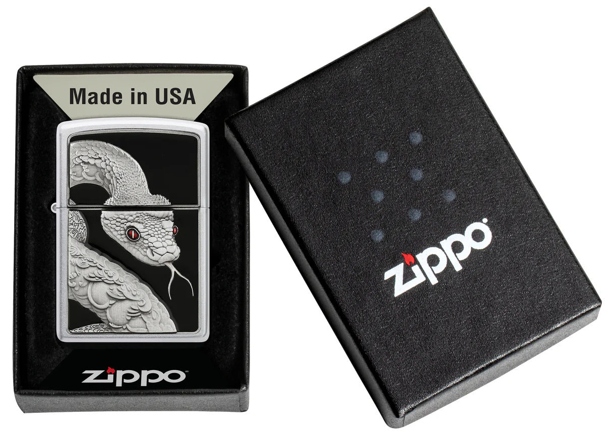 Zippo Aansteker - 205 Snake Eyes Emblem - detail 1