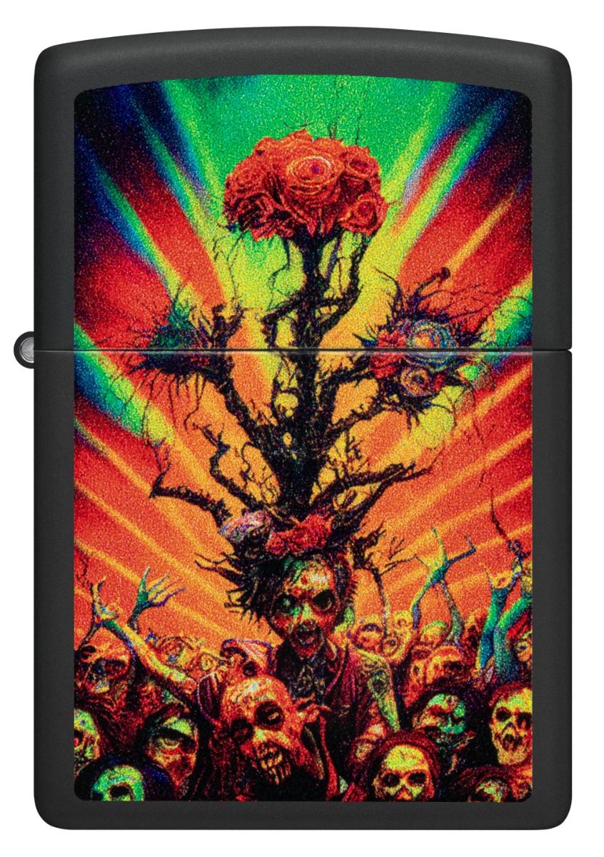 Zippo Aansteker - 218 Abstract Zombie Design - vooraanzicht