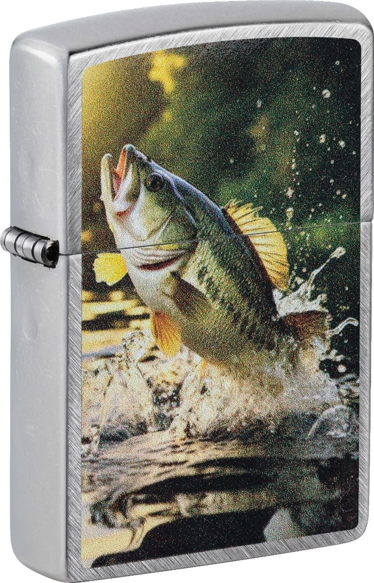 Zippo Aansteker - 24648 Fishing Design - achteraanzicht