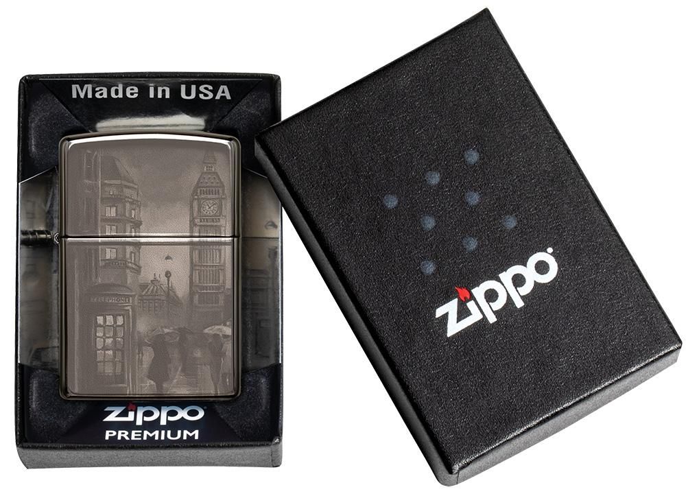 Zippo 150 Big Ben aansteker detail