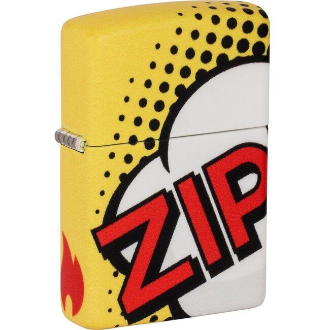 Zippo Aansteker Comic Design - vooraanzicht