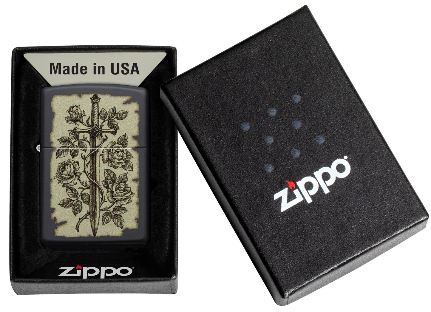 Zippo Aansteker 218 Medieval Swords Design - detail 3
