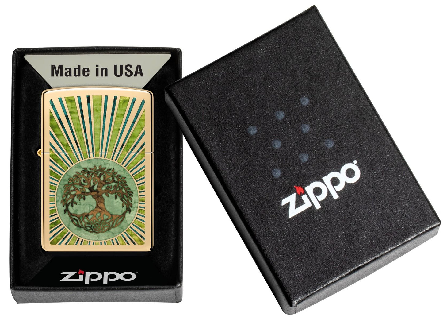 Zippo Aansteker 254B Spiritual Design - extra