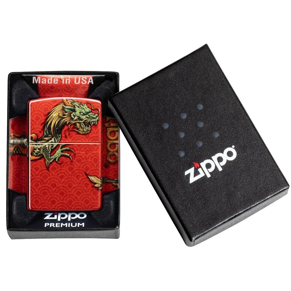 Zippo Aansteker 540 Zippo Dragon Design - detail