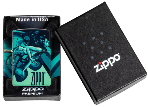 Zippo 49352 Mermaid Design aansteker detail