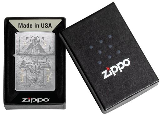 Zippo Aansteker 200 Treasure Bond Auto - detail