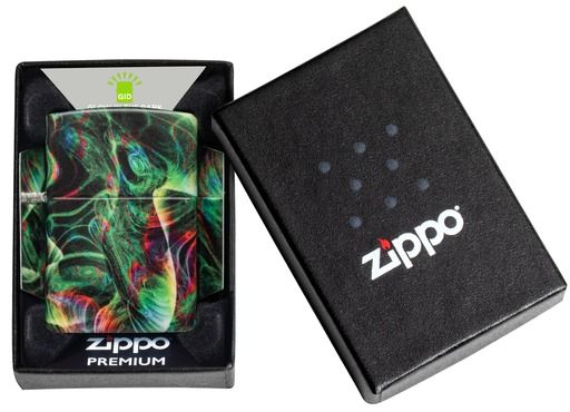 Zippo Aansteker 49193 Psychedelic Swirl Design - detail