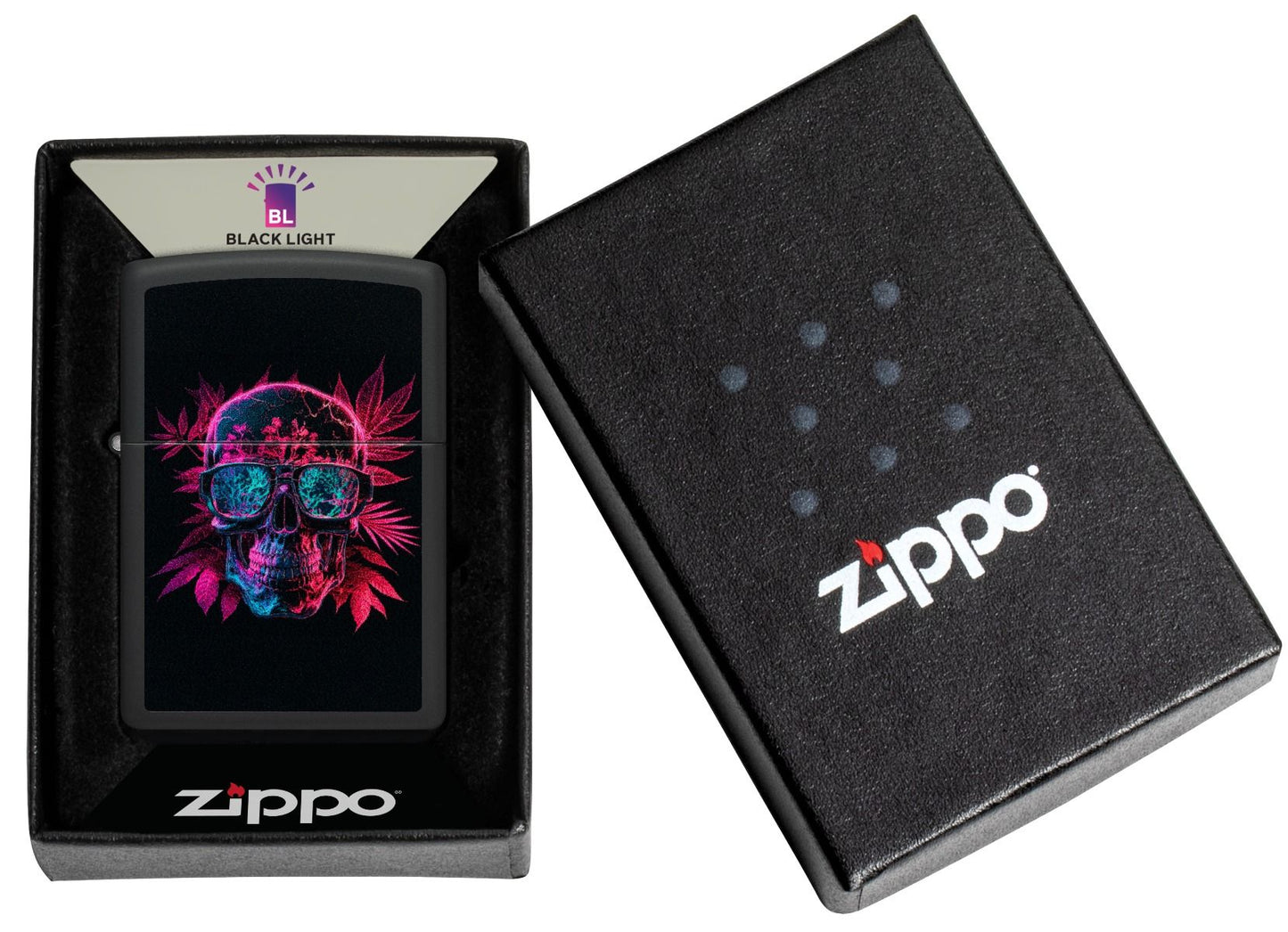 Zippo Aansteker - 218 Cannabis Skull Design - detail 3