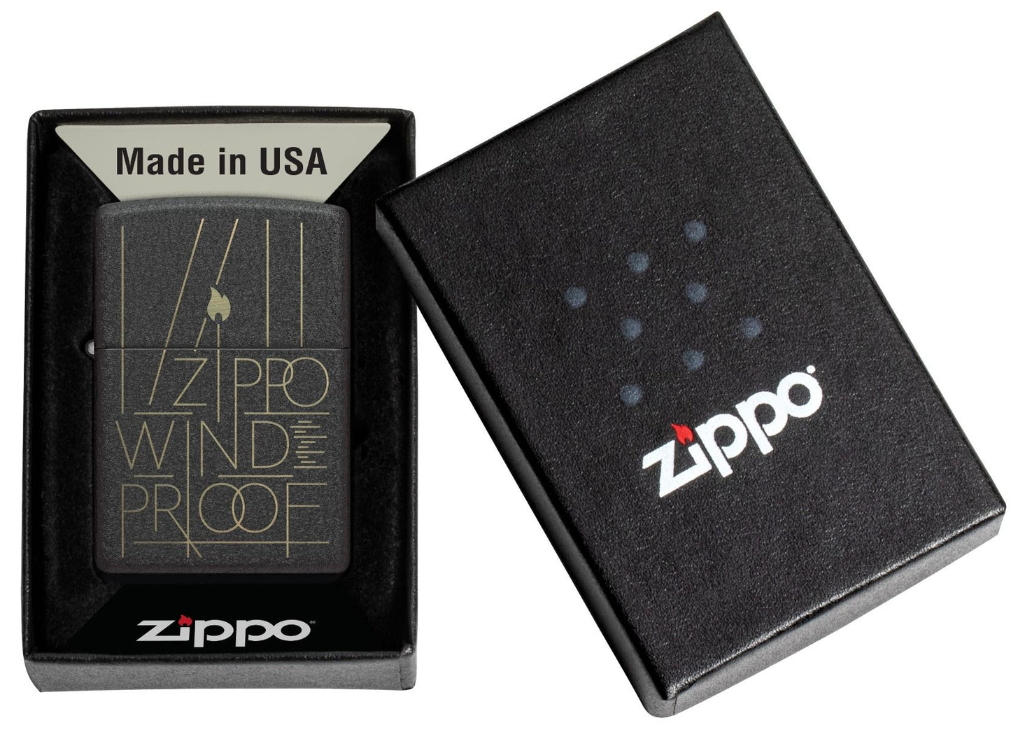 Zippo Aansteker 236 Line Art Zippo Design - detail