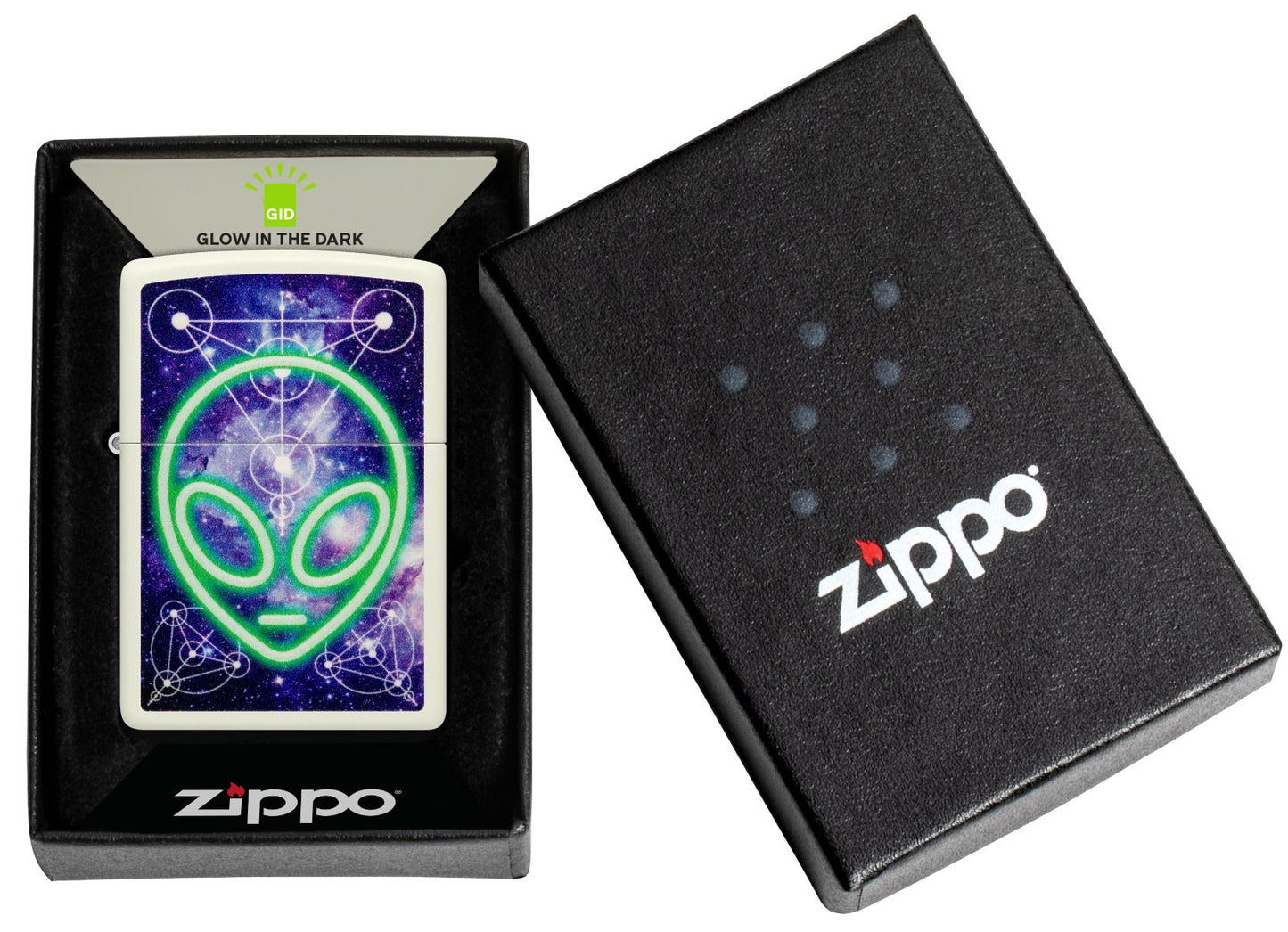 Zippo Aansteker 49193 Alien Design - detail