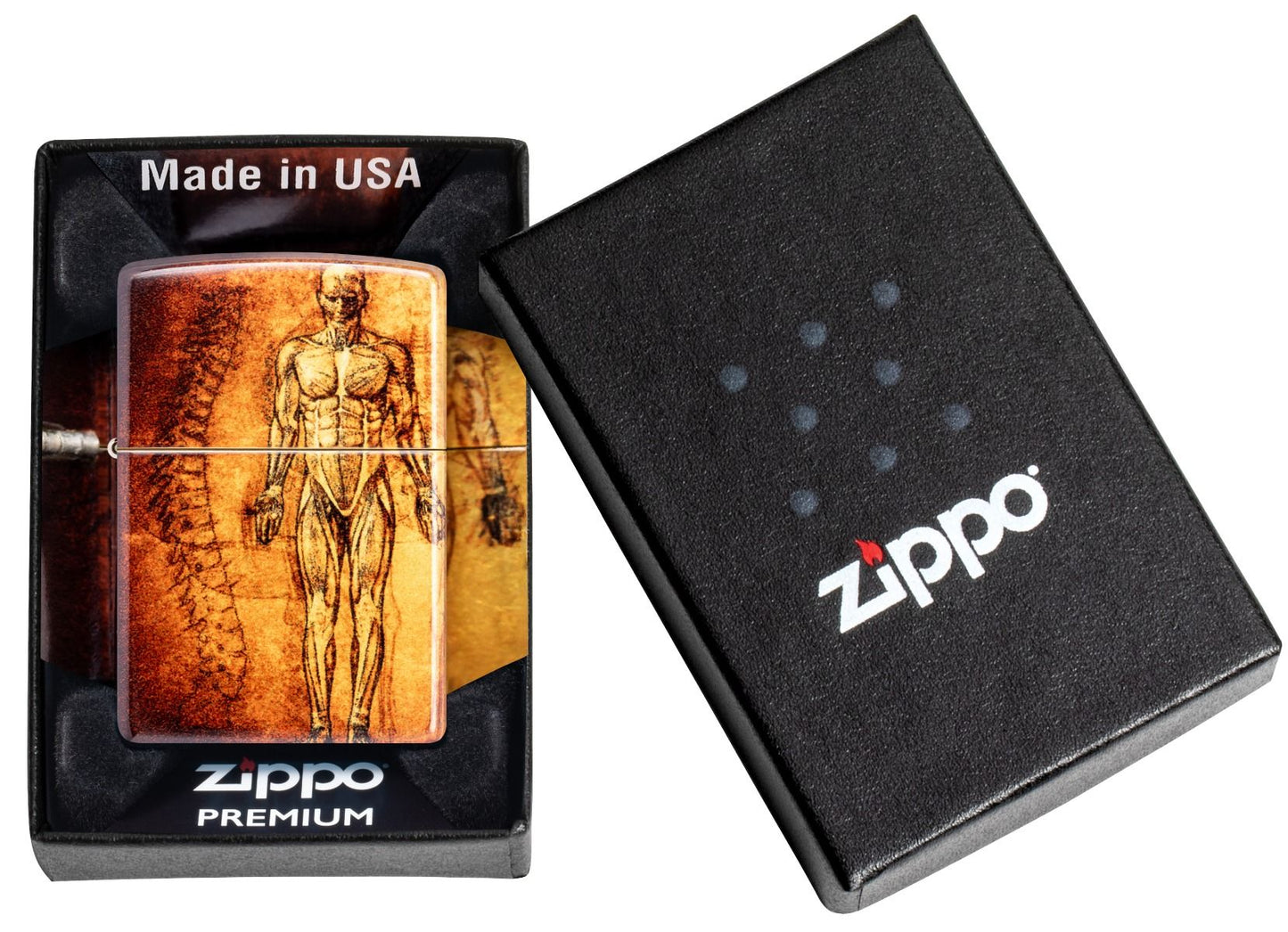 Zippo Aansteker 48458 Anatomy Design - detail