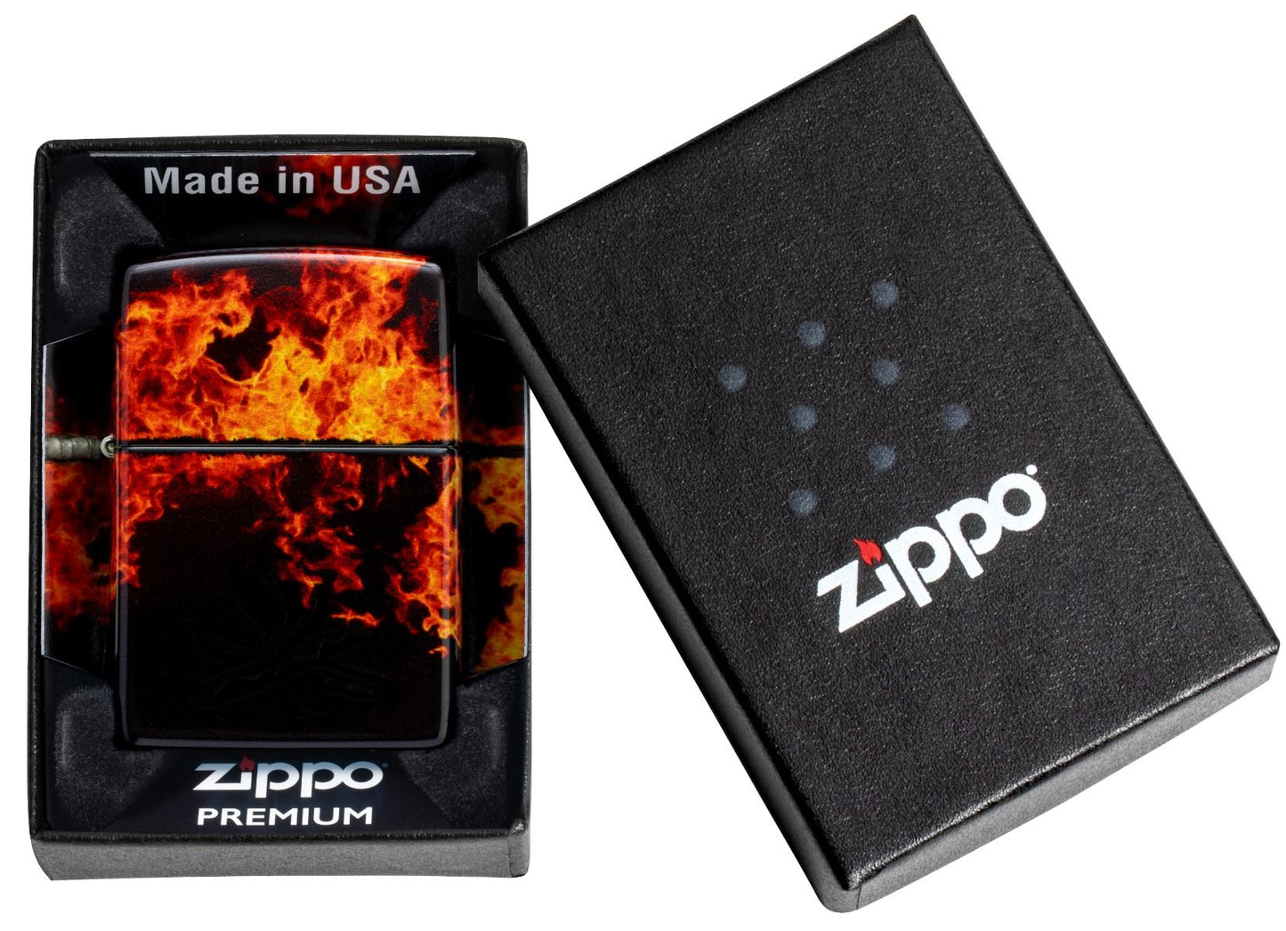 Zippo Aansteker 48458 Campfire Design - detail