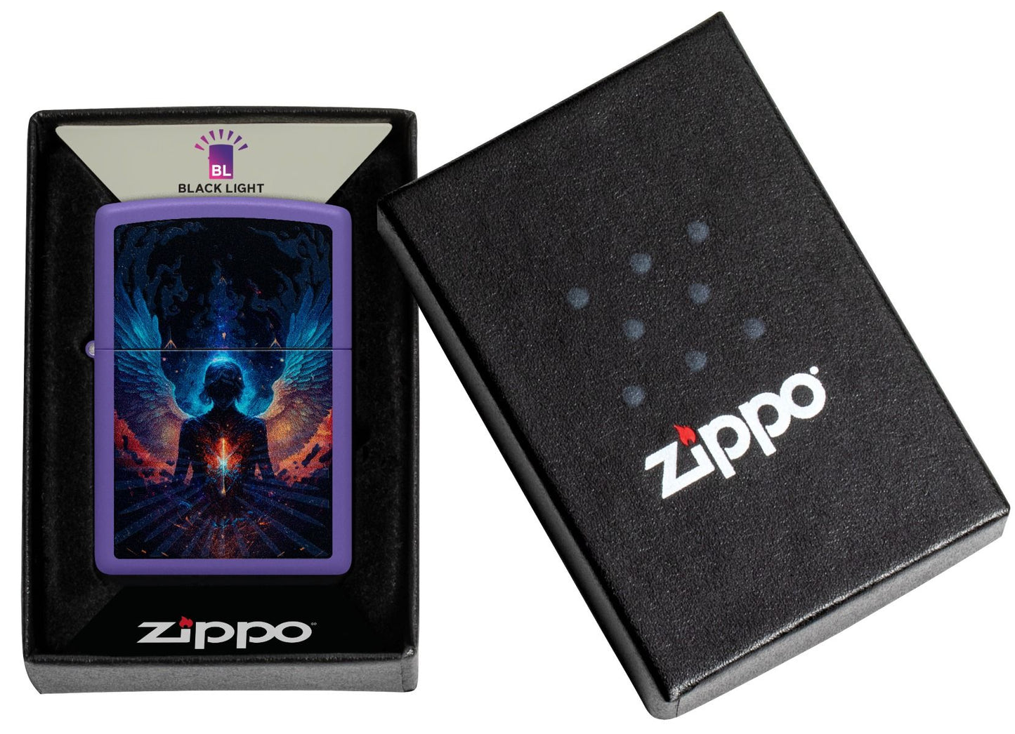 Zippo Aansteker 237 Angel Design - detail