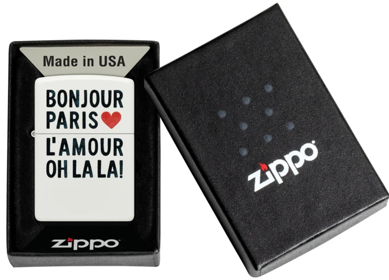 Zippo Aansteker - 214 Bonjour Design - detail 1