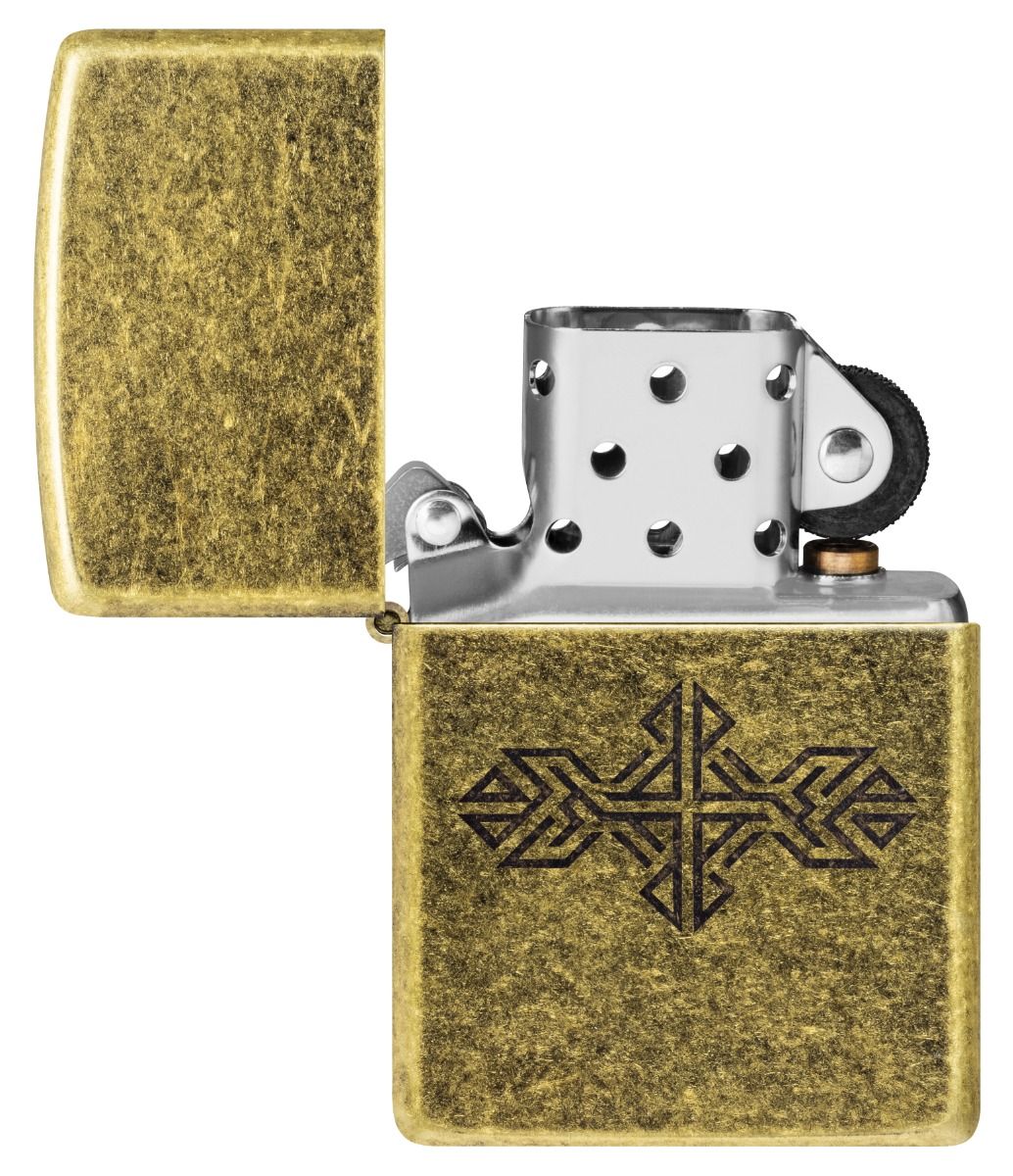 Zippo Aansteker - 201FB Medieval Pattern Design - detail 1