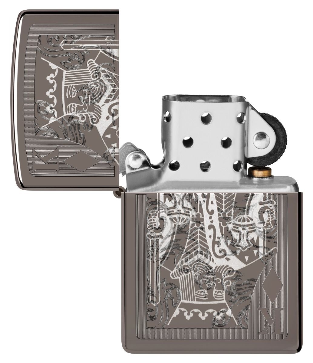 Zippo Aansteker - 150 Kings of Diamonds Design 2 - detail 1