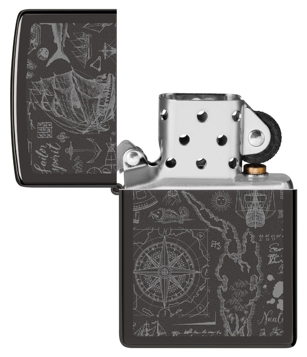 Zippo Aansteker - 24756 Nautical Pattern Design - detail 1