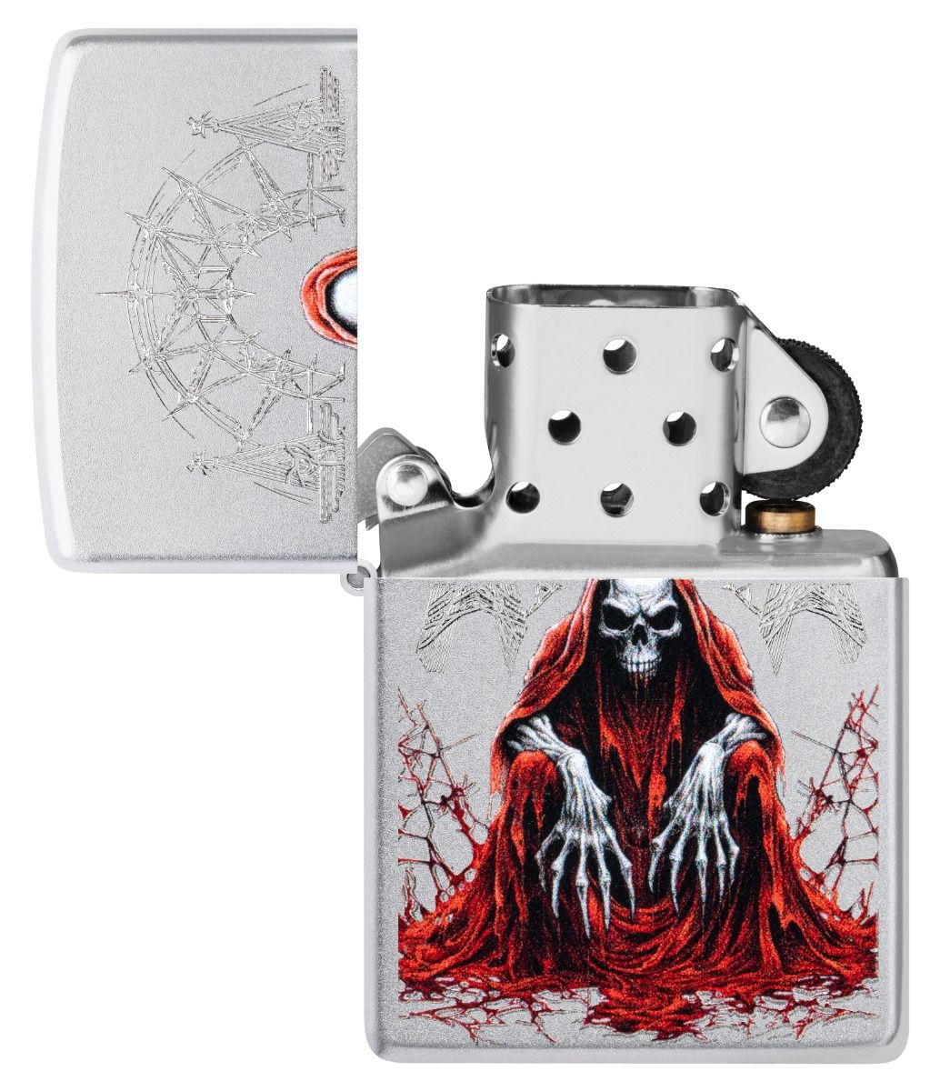 Zippo Aansteker - 205 Reaper Skull Design - detail 1