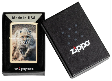 Zippo 46682 Cheetah Design aansteker detail