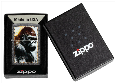 Zippo Aansteker - 211 Angry Gorilla Design - detail 1