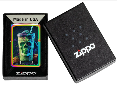 Zippo Aansteker - 151 Skull Shake design - detail 1