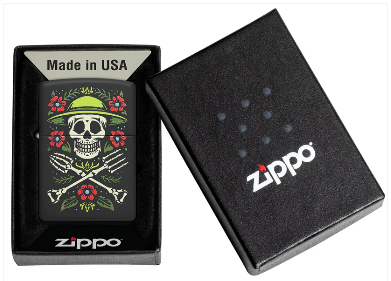 Zippo Aansteker - 218 Skull Garderner Design - detail 1