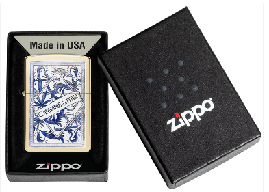 Zippo 46682 Cannabis Sativa Design aansteker detail