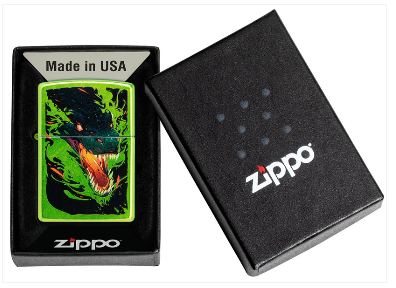 Zippo Aansteker - 24153 Green Dragon Design - detail 1