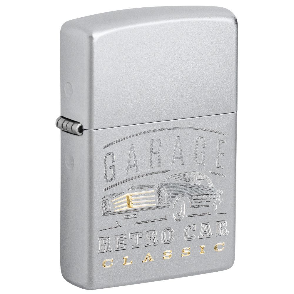 Zippo 205 Retro Garage Design aansteker voorkant