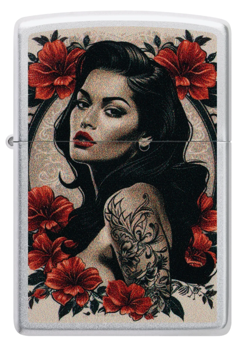Zippo 205 Pinup aansteker zijkant