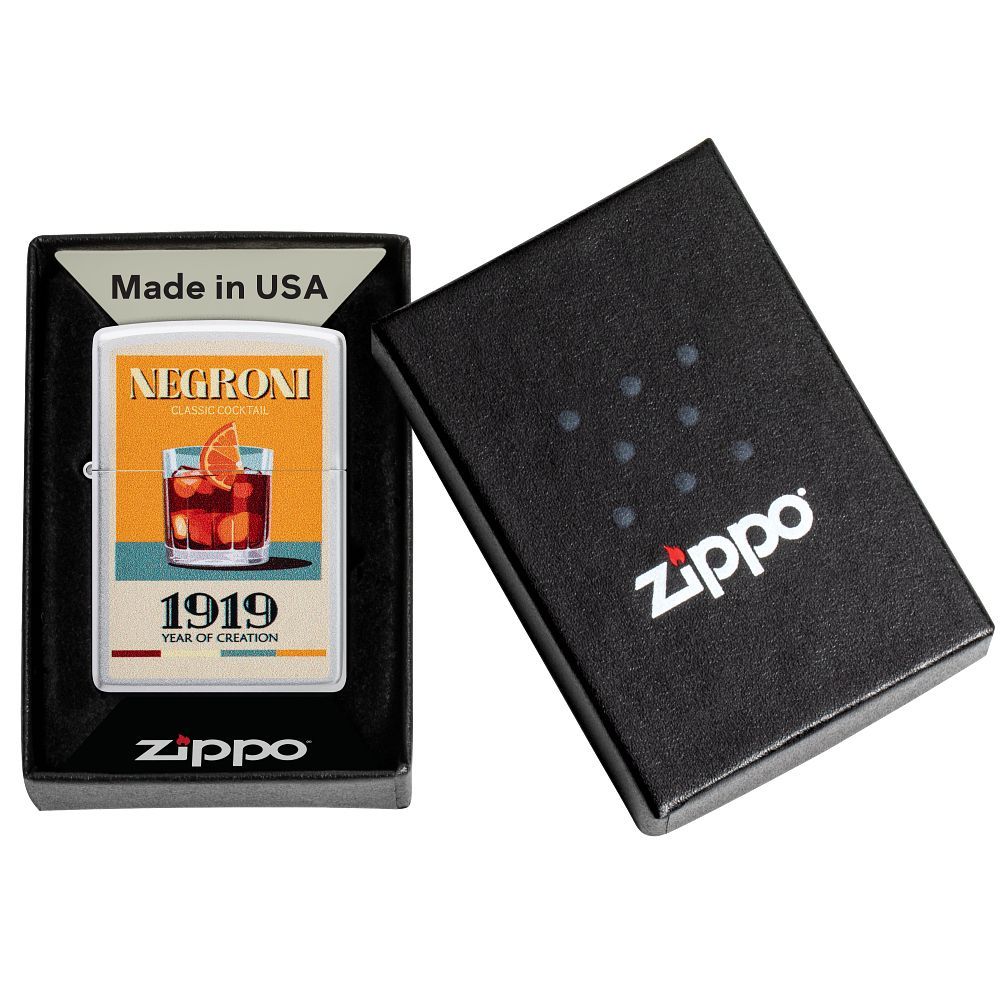 Zippo 205 Retro Cocktail Design aansteker detail