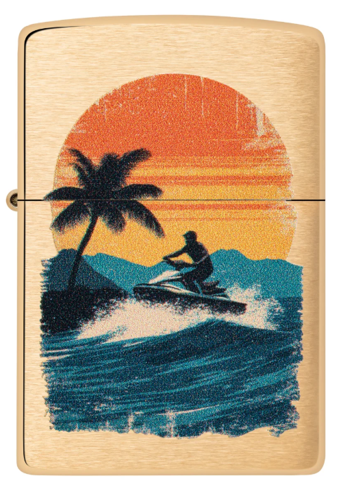 Zippo 204B Jetski Design aansteker - zijaanzicht