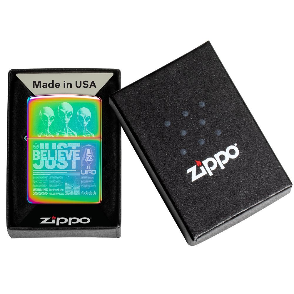 Zippo 151 Just Believe Design Spectrum aansteker verpakking
