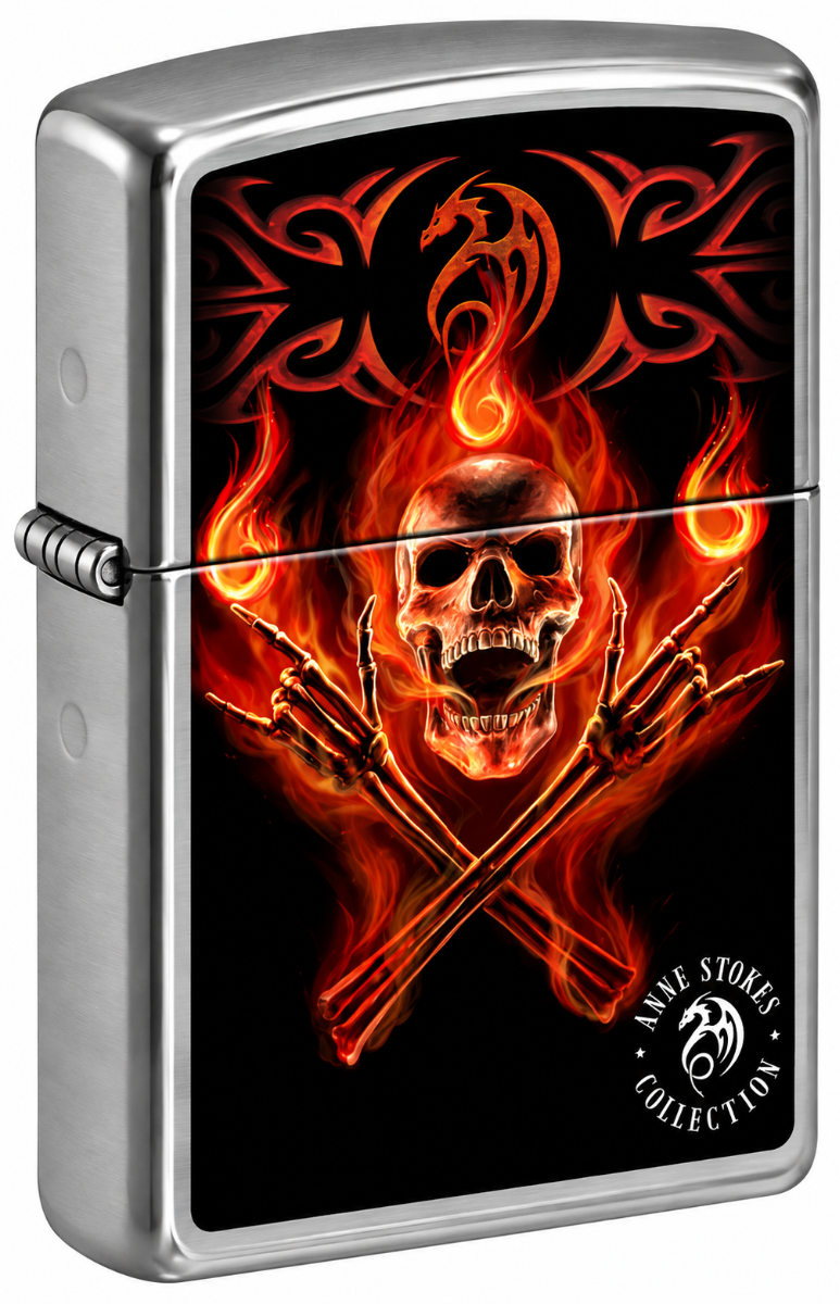 Zippo 200 Anne Stokes 3 Brushed Chrome aansteker