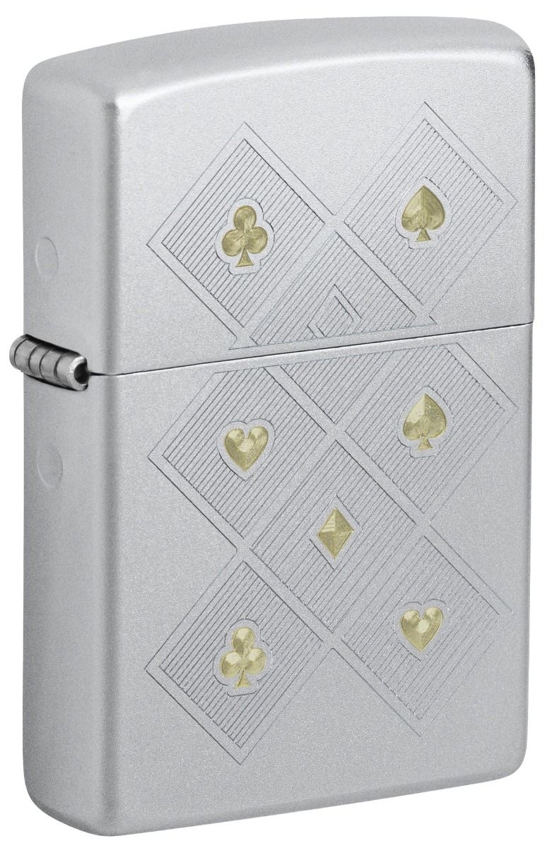 Zippo 205 Poker Pattern Design - vooraanzicht