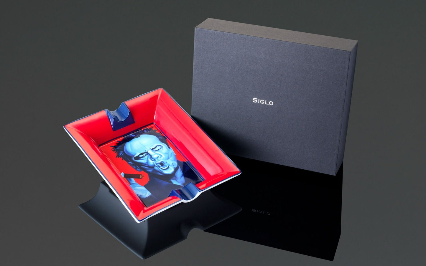 Siglo - Christian Develter Ashtray - Jack Nickolson - detailaanzicht