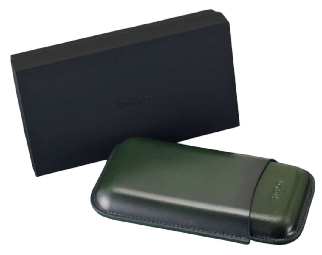 Siglo - Patina Cigar Case - Green - detailaanzicht