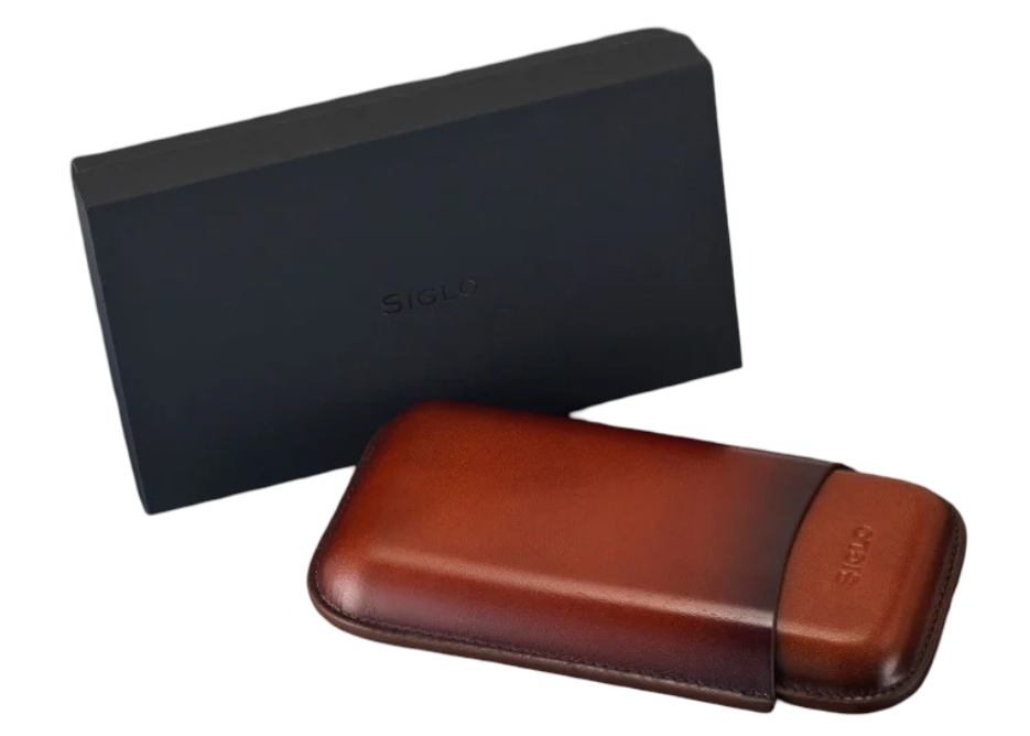 Siglo - Patina Cigar Case - Brown - detailaanzicht