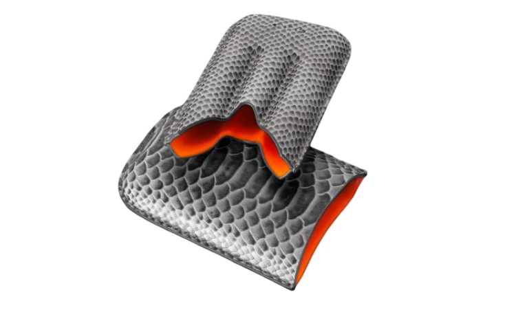 Siglo - Snake Leather Case - Grey - detail leer