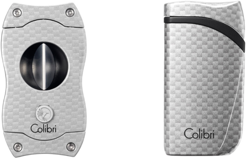Colibri Gift Set Falcon Carbon + V-Cut Carbon Silver - complete set