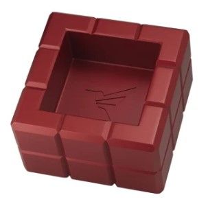 Colibri Heritage Cube Ashtray Red - vooraanzicht