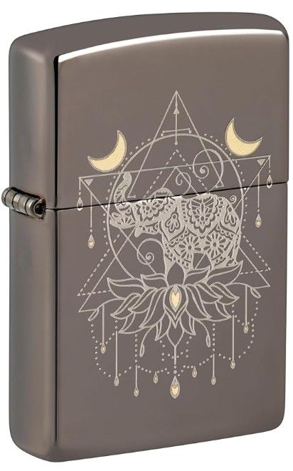 Zippo Aansteker - 150 Elephant Lotus Design - vooraanzicht