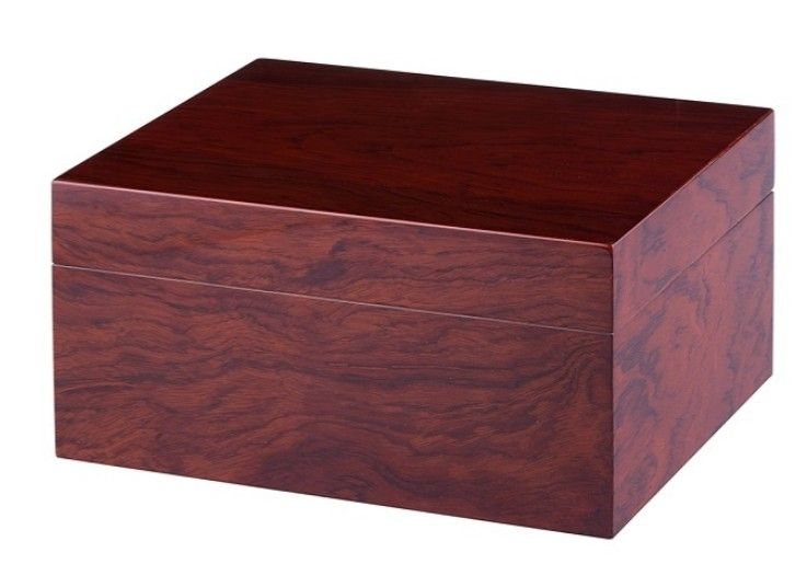 Angelo Humidor real wood Veneer Mahogany - vooraanzicht productfoto mahonie fineer