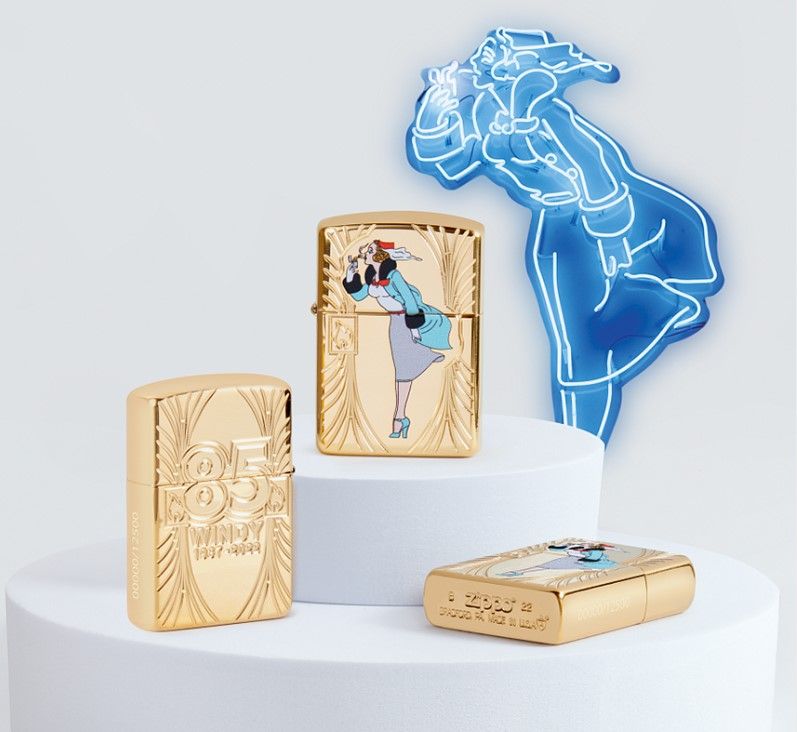 Zippo Aansteker PL 169 85th Anniversary Windy Ltr - detail