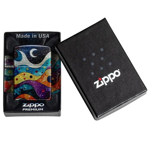 Zippo Aansteker Abstract Space Design - detail