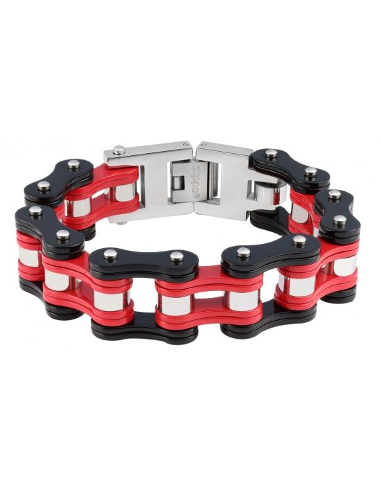 Zippo Bike Chain Black/Red - 18 x 1.6 x 0.8 cm - achteraanzicht