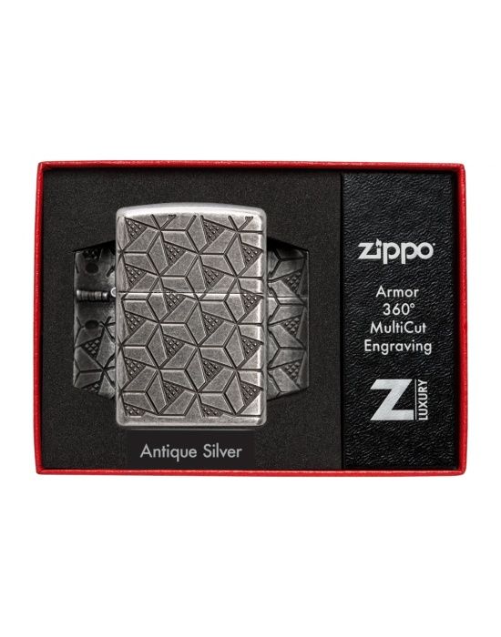 Zippo Aansteker Geometric Pattern Armor* - detail