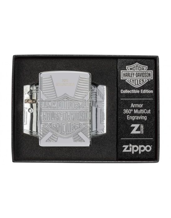 Zippo Aansteker Harley Davidson Armor collectable - detail